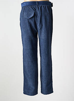 Pantalon droit coupe carotte taille haute bleu MOLLY BRACKEN femme