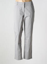Pantalon slim tissage popeline taille normale gris BETTY BARCLAY femme