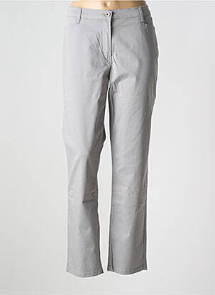 Pantalon slim tissage popeline taille normale gris BETTY BARCLAY femme