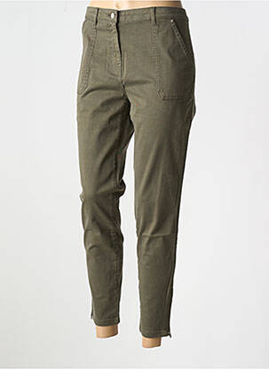 Pantalon 7/8 stretch taille normale vert TOMMY HILFIGER femme