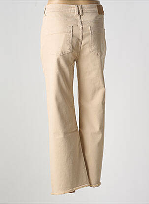 Jeans coupe droite stretch taille normale beige LA FEE MARABOUTEE femme