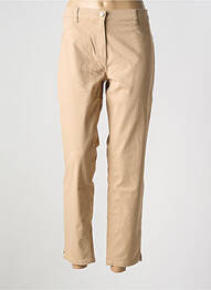 Pantalon slim tissage popeline taille normale beige BETTY BARCLAY femme