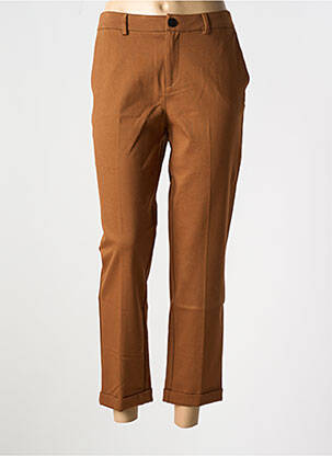 Pantalon 7/8 stretch taille normale marron LIU JO femme