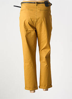 Pantalon chino tissage popeline taille normale jaune SCOTCH & SODA femme
