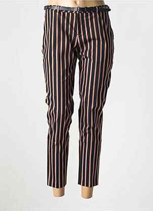Pantalon 7/8 taille à pinces taille normale noir SCOTCH & SODA femme