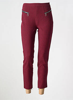 Pantalon 7/8 taille haute taille haute rouge GUESS femme