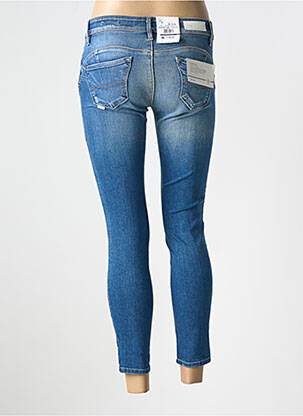 Jeans skinny effet usé délavé taille basse bleu SALSA femme