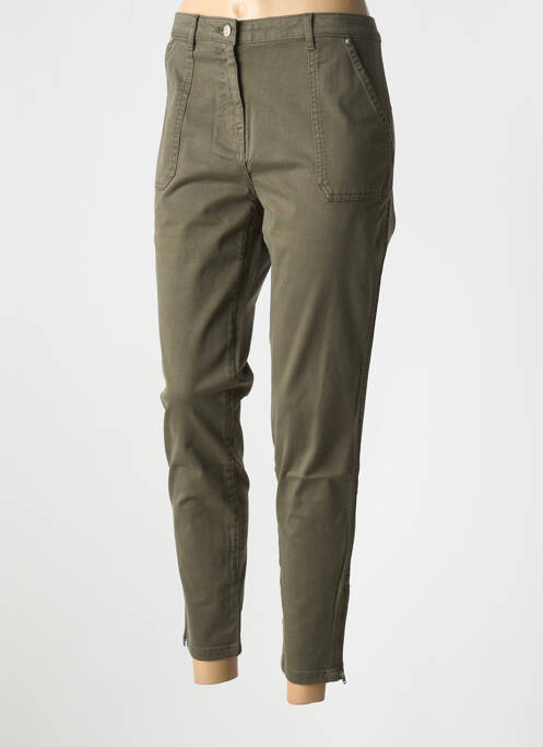 Pantalon 7/8 stretch taille normale vert TOMMY HILFIGER femme