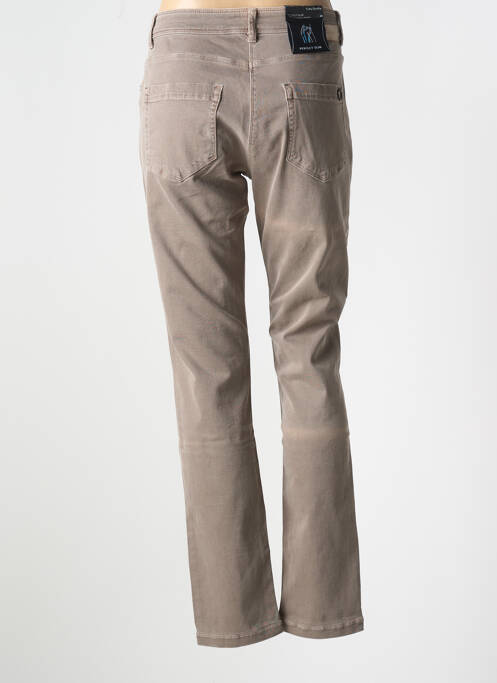 Jeans coupe slim marron BETTY BARCLAY pour femme