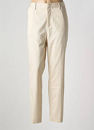 Pantalon chino tissage popeline taille normale beige SCOTCH & SODA femme