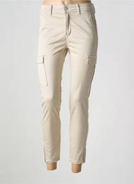 Pantalon cargo tissage popeline taille normale beige SALSA femme