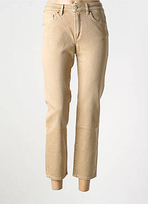 Jeans coupe slim stretch taille haute beige SALSA femme