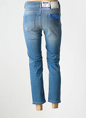 Jeans coupe slim effet usé délavé taille haute bleu SALSA femme