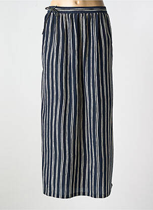 Jupe longue tissage crêpe bleu SCOTCH & SODA femme