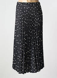 Jupe longue tissage plissé noir I.CODE (By IKKS) femme