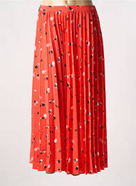 Jupe longue tissage crêpe orange I.CODE (By IKKS) femme