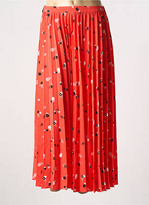Jupe longue tissage crêpe orange I.CODE (By IKKS) femme
