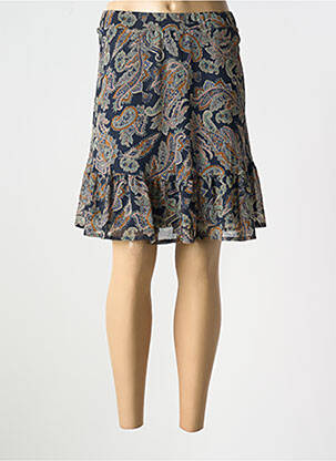 Jupe courte taille élastique bleu ESPRIT femme