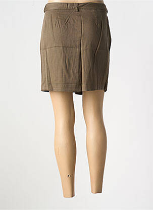 Jupe courte coupe droite vert I.CODE (By IKKS) femme