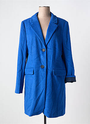 Manteau long coupe cintrée sans capuche bleu BETTY BARCLAY femme