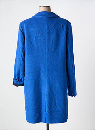 Manteau long coupe cintrée sans capuche bleu BETTY BARCLAY femme