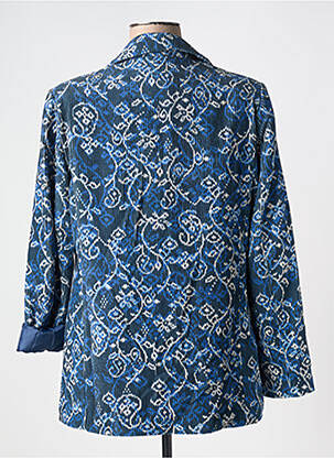 Blazer coupe cintrée bleu LA FEE MARABOUTEE femme