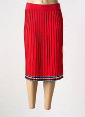Jupe mi-longue rouge TOMMY HILFIGER pour femme seconde vue