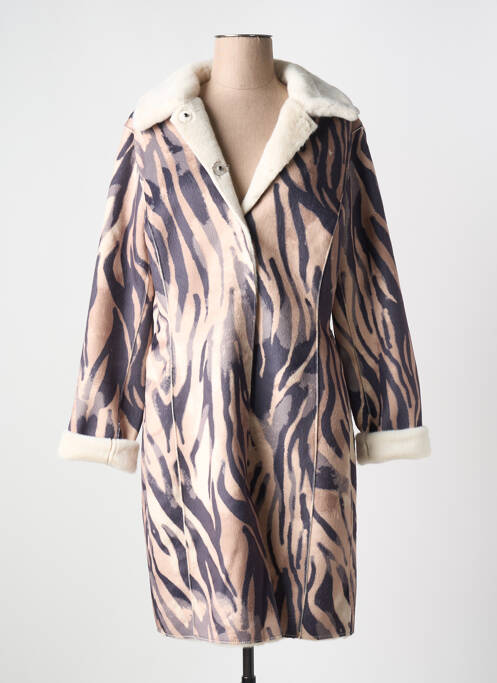 Manteau long marron GUESS pour femme