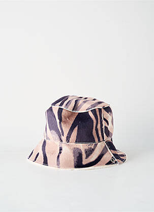 Bonnet forme bob beige GUESS femme
