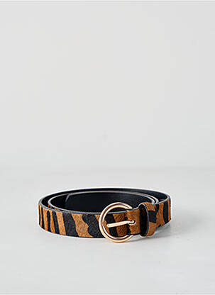 Ceinture effet matière satinée marron SALSA femme