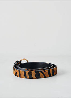 Ceinture effet matière satinée marron SALSA femme