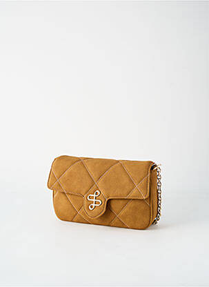 Sac multipoches forme rectangulaire marron SALSA femme