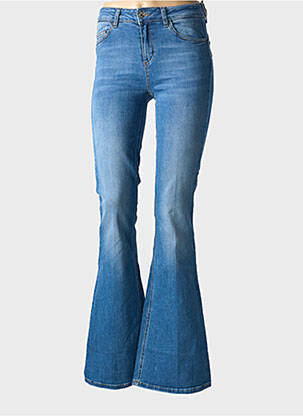 Jean coupe flare stretch taille haute bleu LUI JO femme