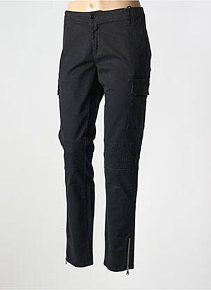 Pantalon chino tissage popeline taille normale noir LIU JO femme