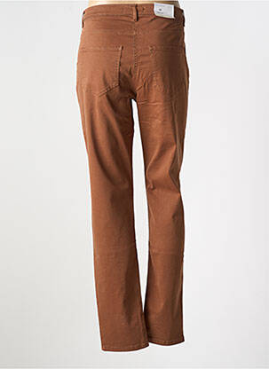 Pantalon slim tissage popeline taille normale marron BETTY BARCLAY femme