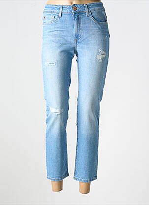 Jeans coupe slim effet usé délavé taille normale bleu SALSA femme