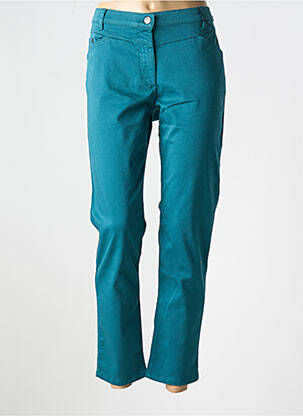Pantalon slim tissage popeline taille normale vert BETTY BARCLAY femme