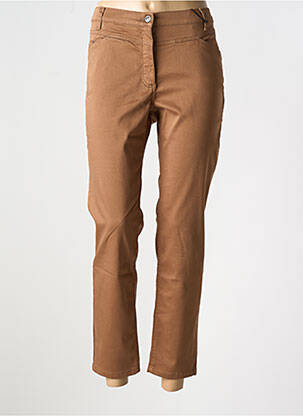 Pantalon 7/8 stretch taille normale marron BETTY BARCLAY femme