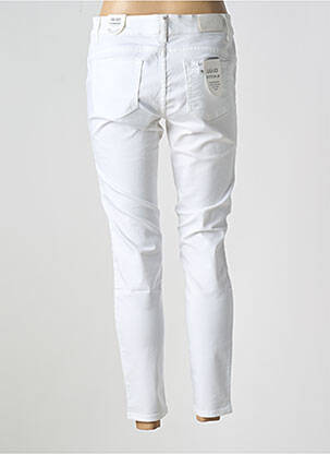 Jeans skinny stretch taille basse blanc LIU JO femme