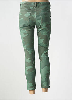 Jeans skinny taille normale taille normale vert EDC femme