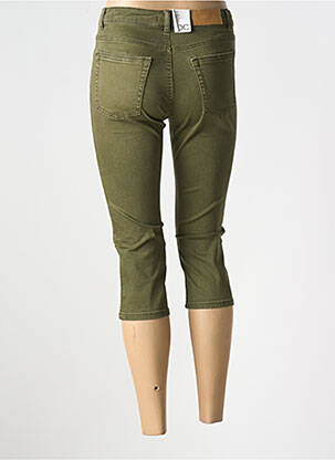 Pantacourt tissage popeline taille normale vert ESPRIT femme