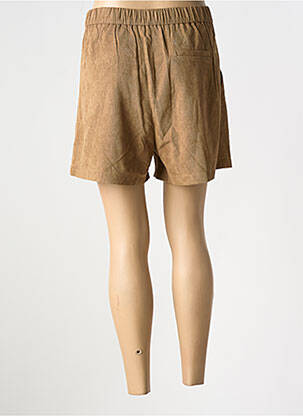Short taille à pinces taille haute marron MOLLY BRACKEN femme