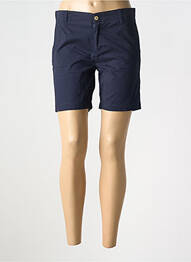 Short taille à pinces taille normale bleu MARINE DE SAVOIE femme