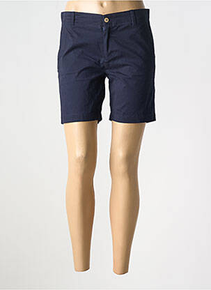 Short taille à pinces taille normale bleu MARINE DE SAVOIE femme