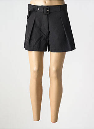 Short taille à pinces taille haute noir MOLLY BRACKEN femme