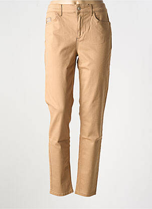 Jeans coupe slim marron LUI JO pour femme