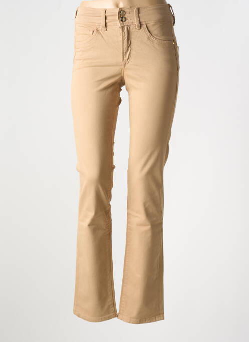 Jeans coupe slim beige SALSA pour femme