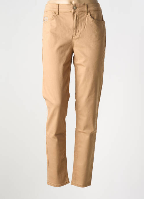 Jeans coupe slim marron LUI JO pour femme