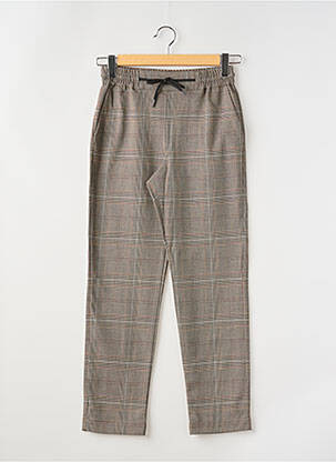 Pantalon droit stretch taille normale marron LA FEE MARABOUTEE femme