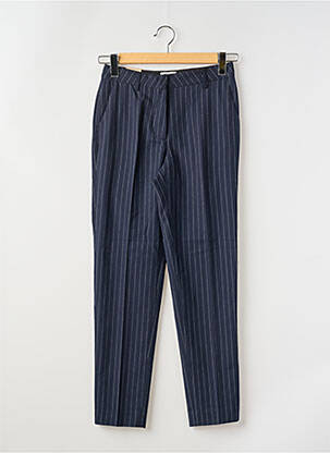 Pantalon slim tissage popeline taille normale bleu SCOTCH & SODA femme